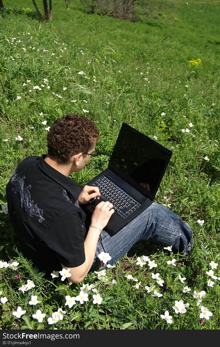 Fellow with a notebook