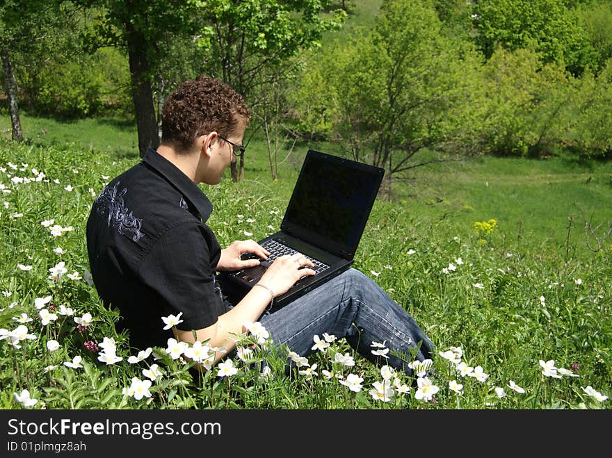 Fellow with a notebook