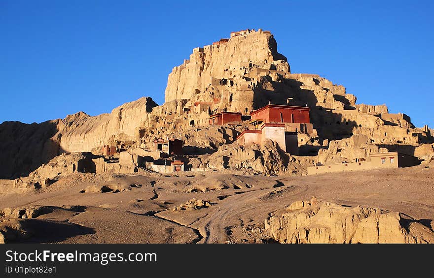 Relics of a famous Ancient Tibetan Castle--Guge. Relics of a famous Ancient Tibetan Castle--Guge