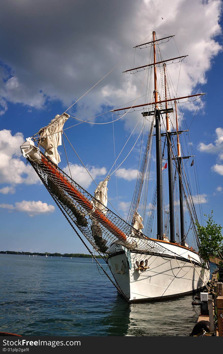 Moored Schooner