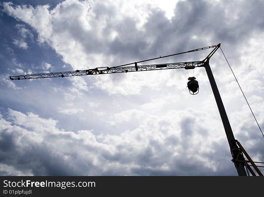 Crane silhouette