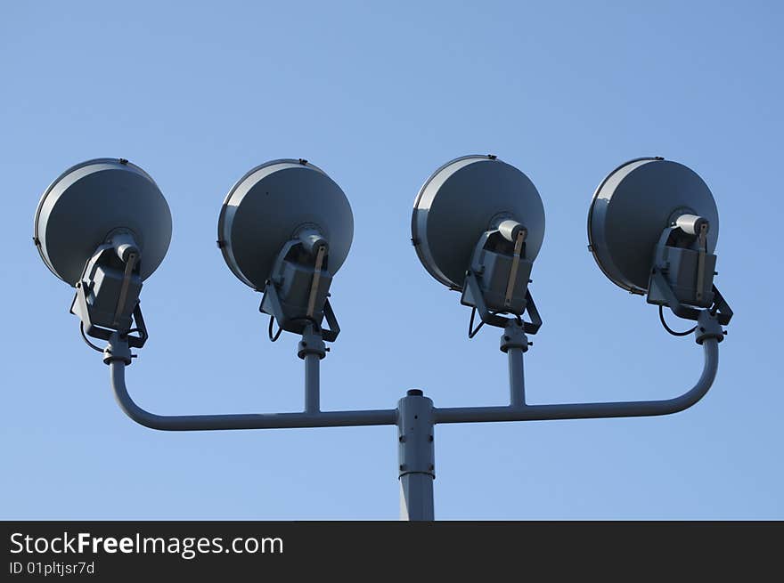 Illumination equipment to display Lift Bridge at night. Illumination equipment to display Lift Bridge at night.