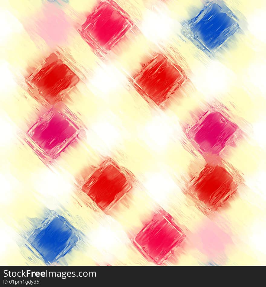 Painted Checkered Pattern