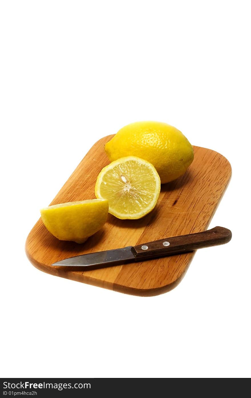 Lemon on a white background. Lemon on a white background