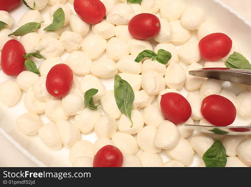 A typical italian lunch buffet