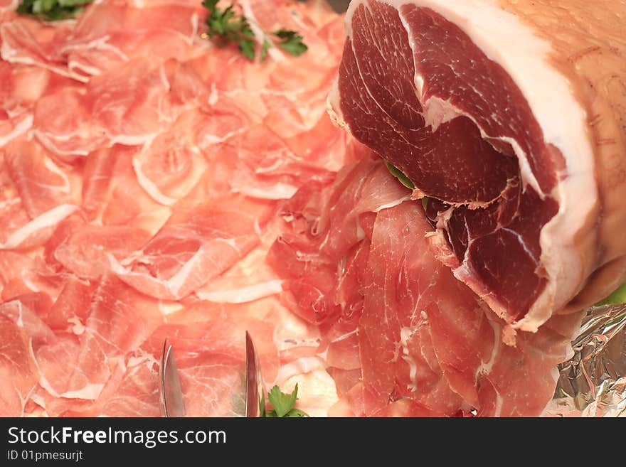 A typical italian lunch buffet