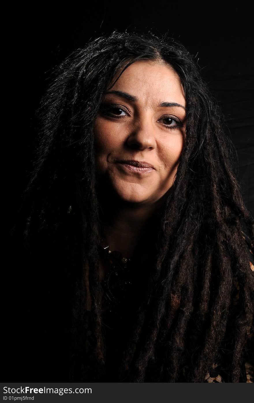 Beautiful Woman With Dreadlocks