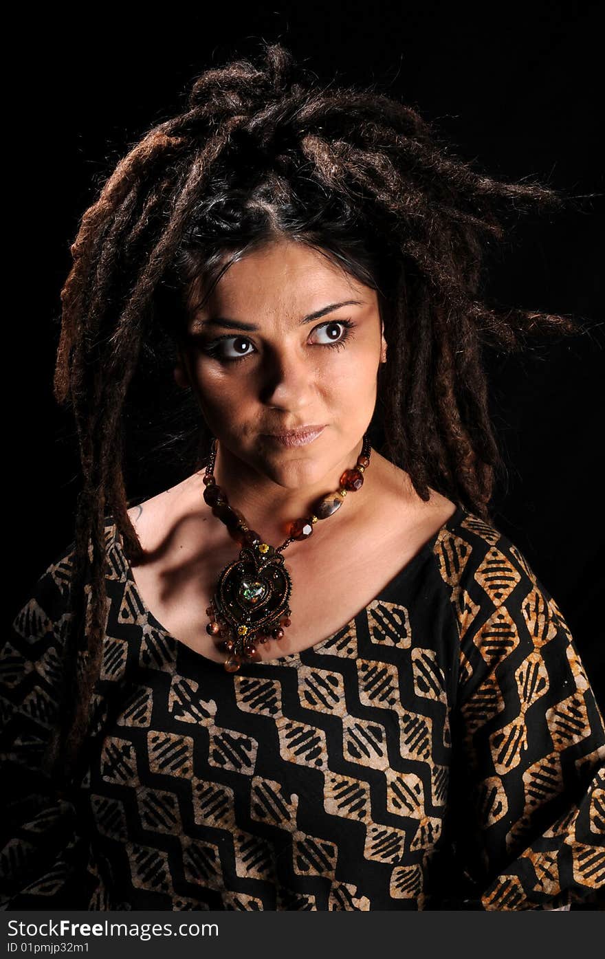 Beautiful Woman With Dreadlocks