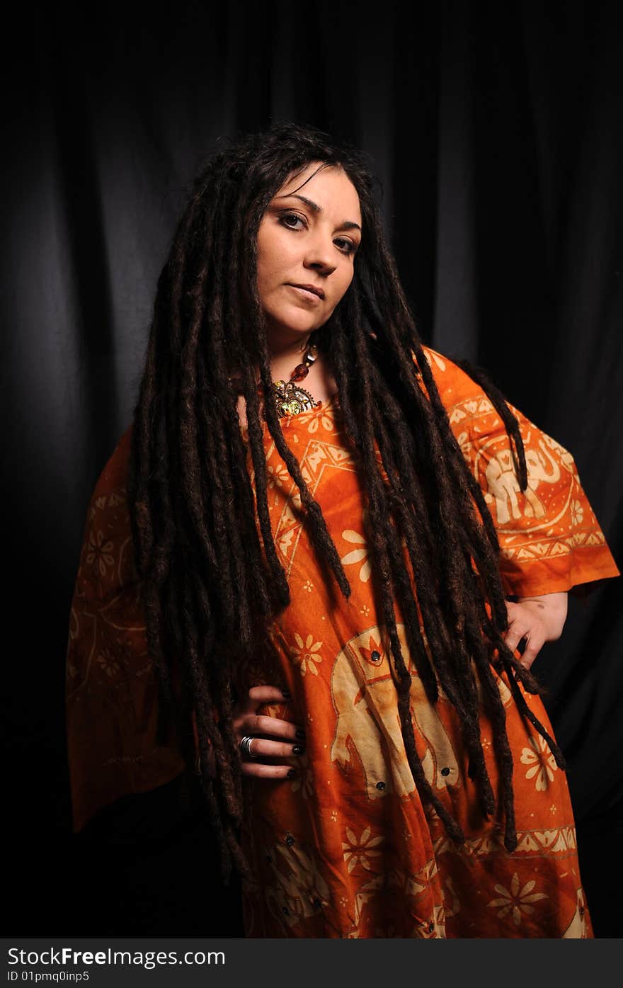 Beautiful Woman With Dreadlocks