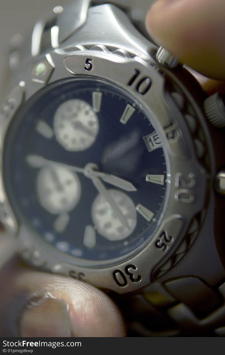 Macro shot of watch face. Macro shot of watch face