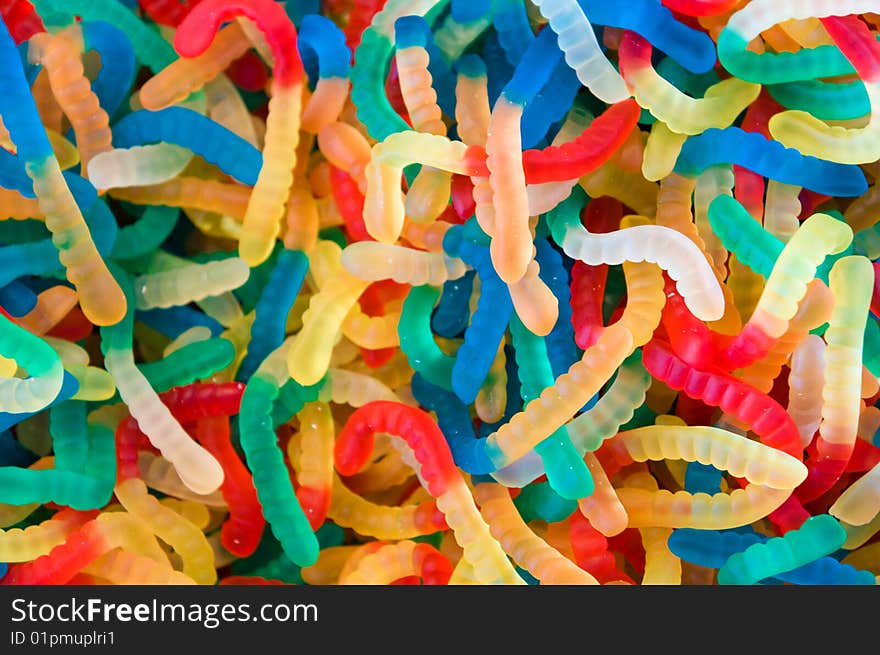 Close up of colorful  jelly beans background - Texture