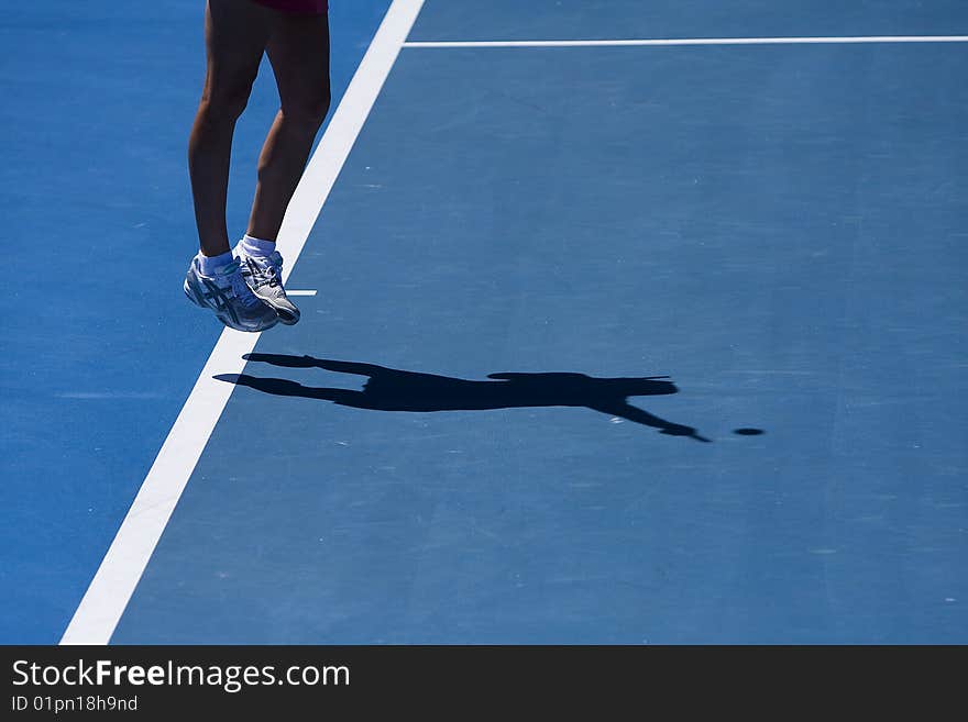 Tennis Player Shadow