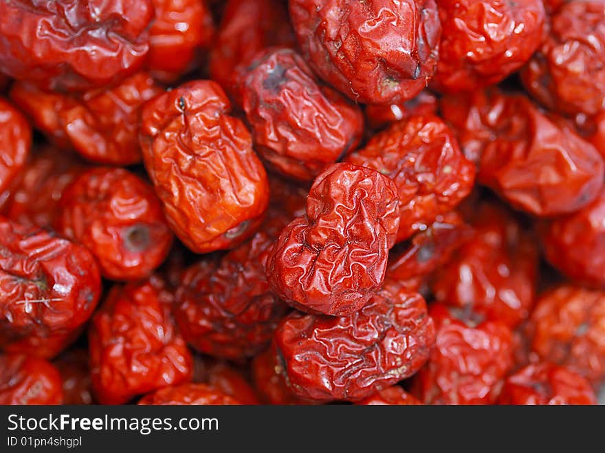 Traditional Chinese Herbs Red Jujube or HongZao. Traditional Chinese Herbs Red Jujube or HongZao