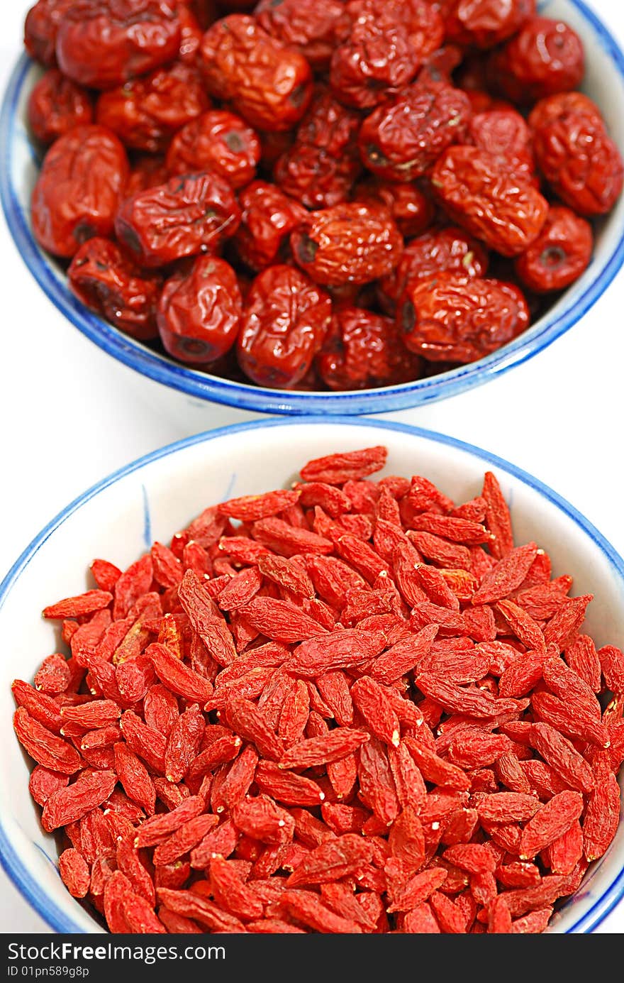 Traditional Chinese Herbs Red Jujube and Seed. Traditional Chinese Herbs Red Jujube and Seed