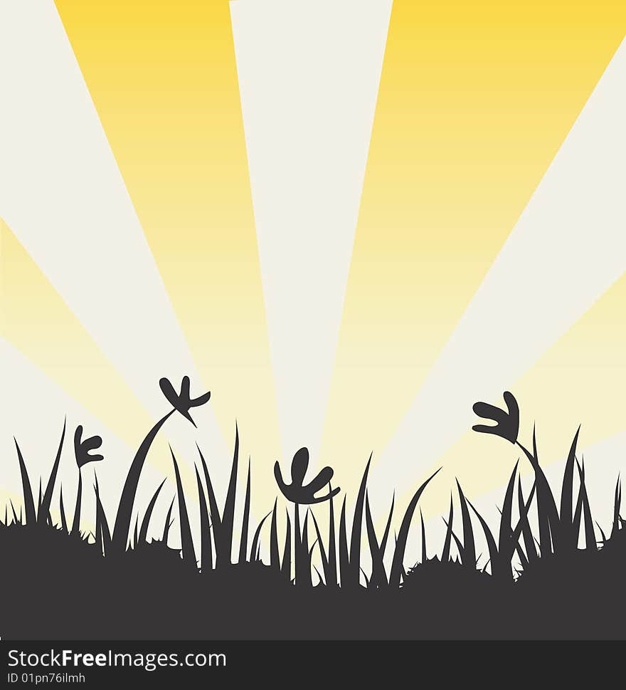 Grass, plant vector