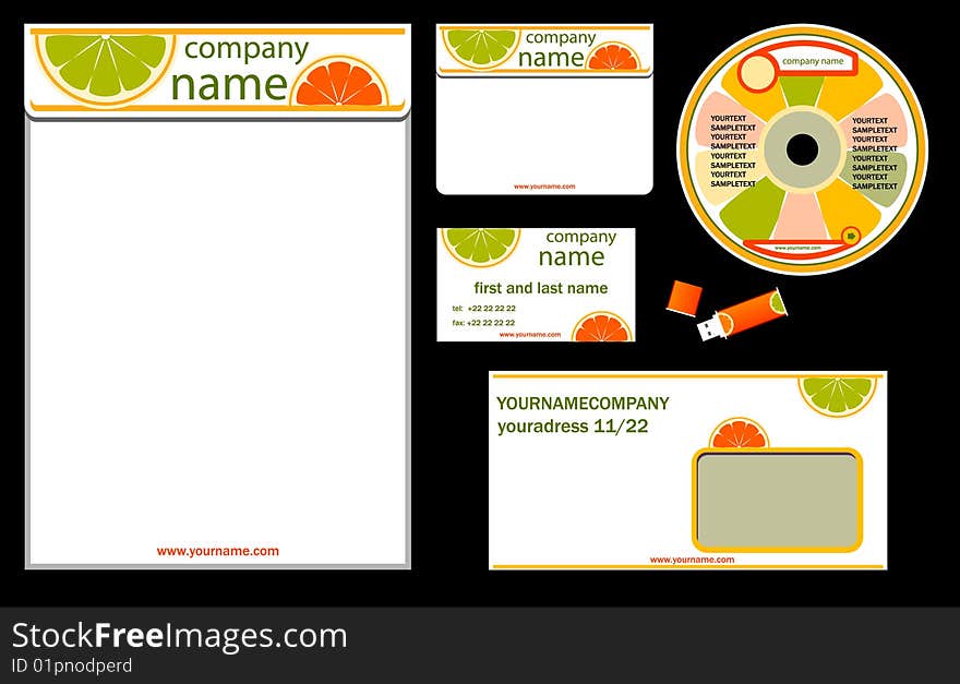 Vector Illustration: corporate identity / bisiness