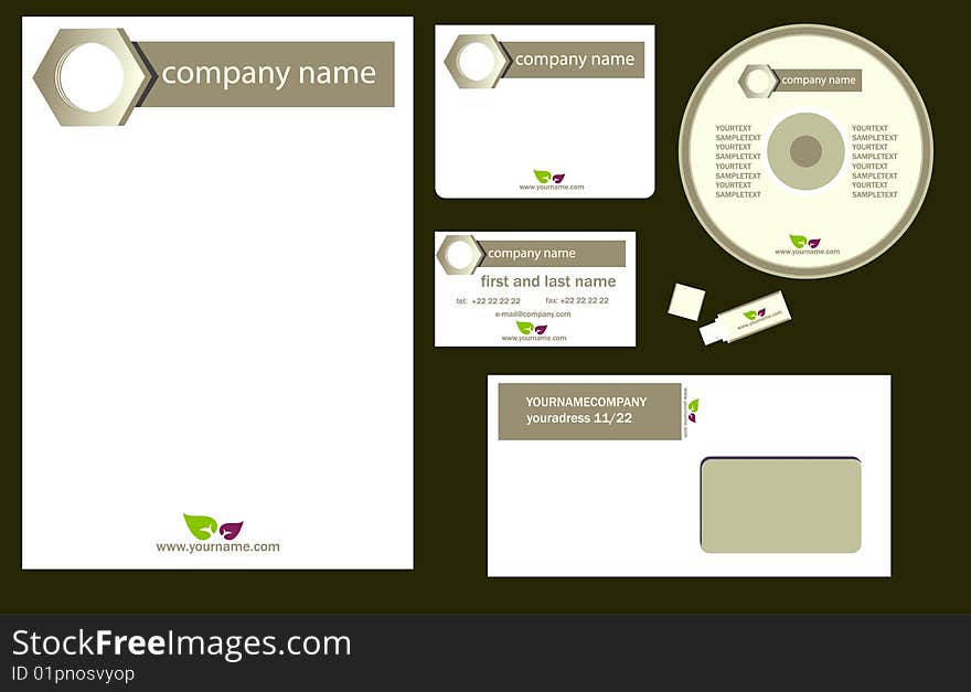 Vector Illustration: corporate identity / bisiness