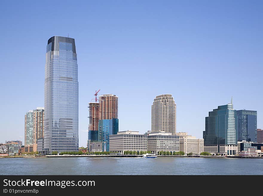 Manhattan skyline on a Clear Blue day