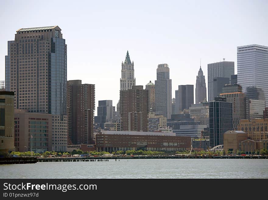 Skyscrapers of manhattan