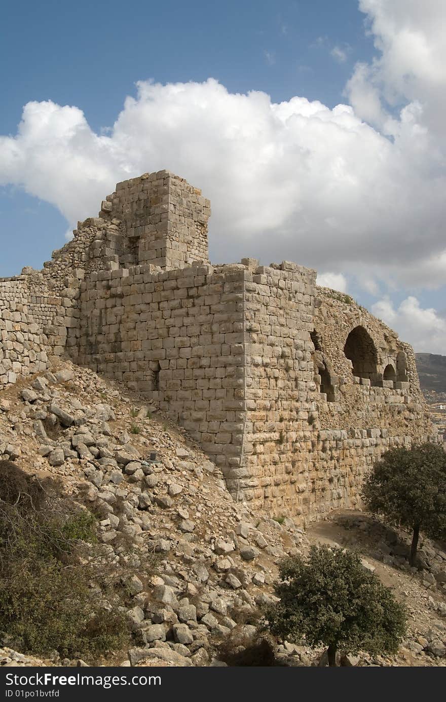 Nimrod Fortress was built in 1228 by the Ayyubi governor Al-Aziz 'Othman as a preemptory strategic move. Frederick II's army was headed from Acre to Damascus and Al-Aziz 'Othman saw the fortress as a way of blocking the road to Frederick's troops