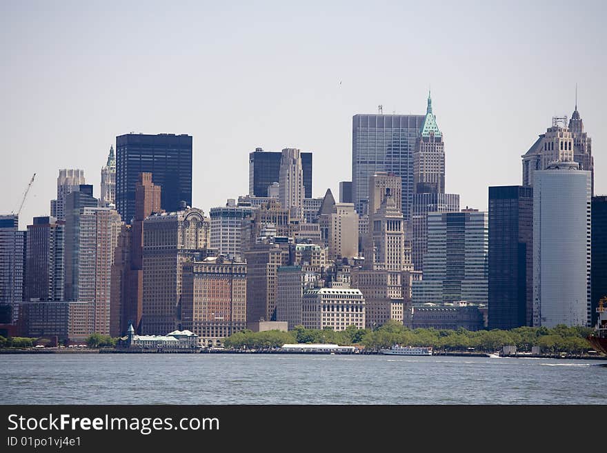 Skyscrapers of manhattan