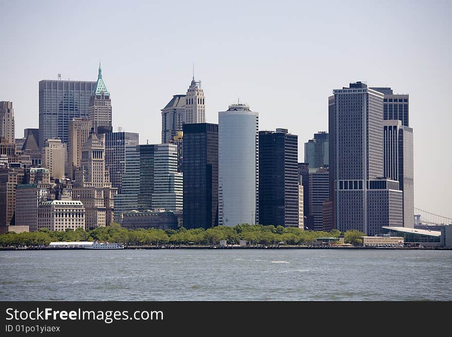 Skyscrapers of manhattan