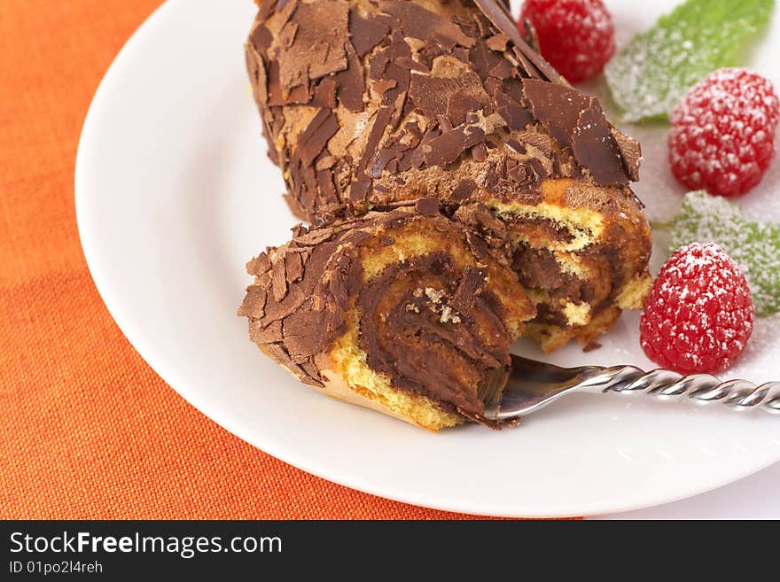 Miniature Chocolate Swiss Roll