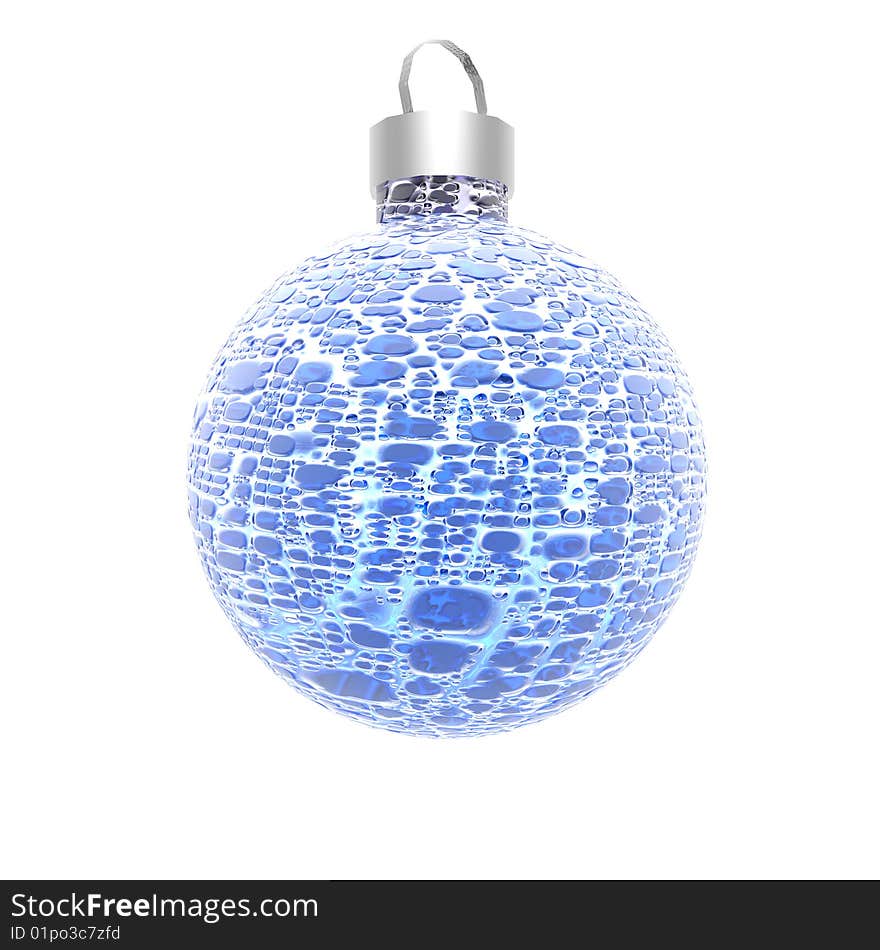 Christmas ball isolated on a white