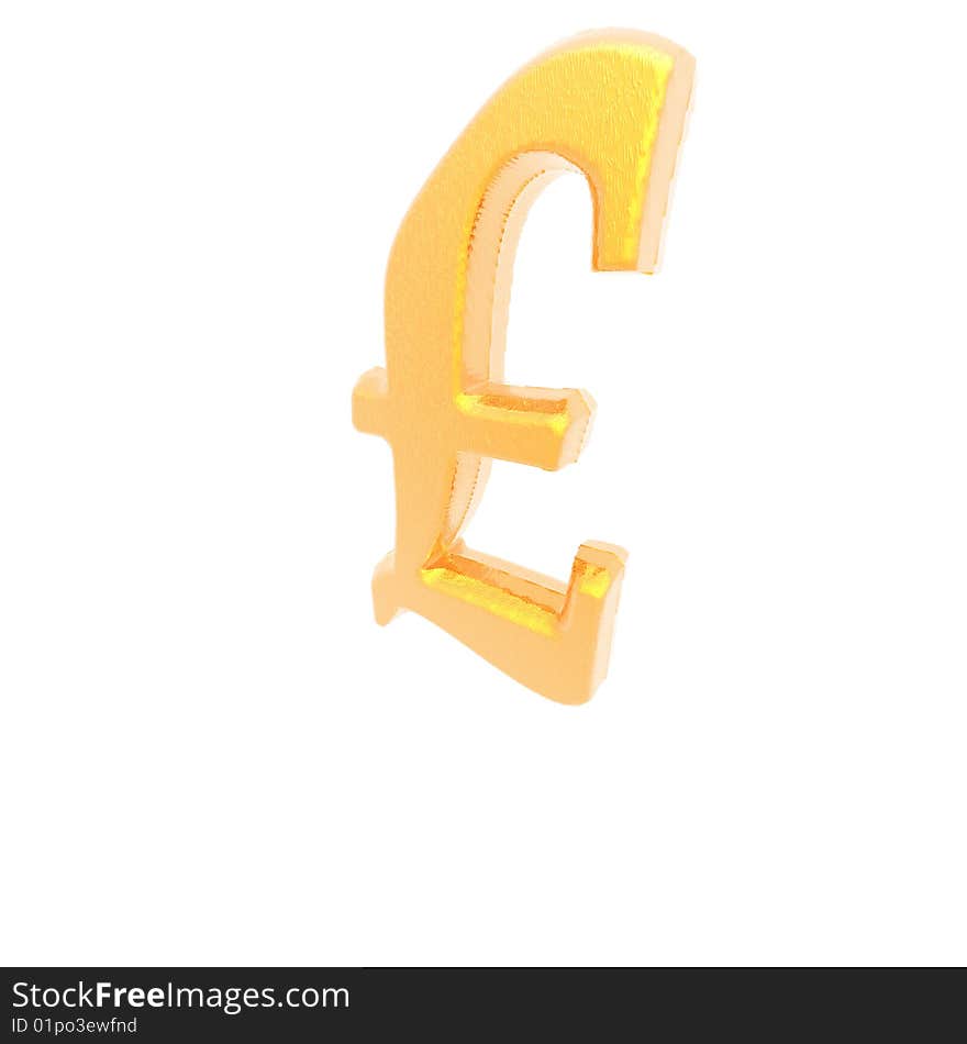 Currency sign isolated on a white background