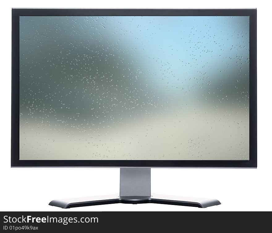 Monitor with metal screen