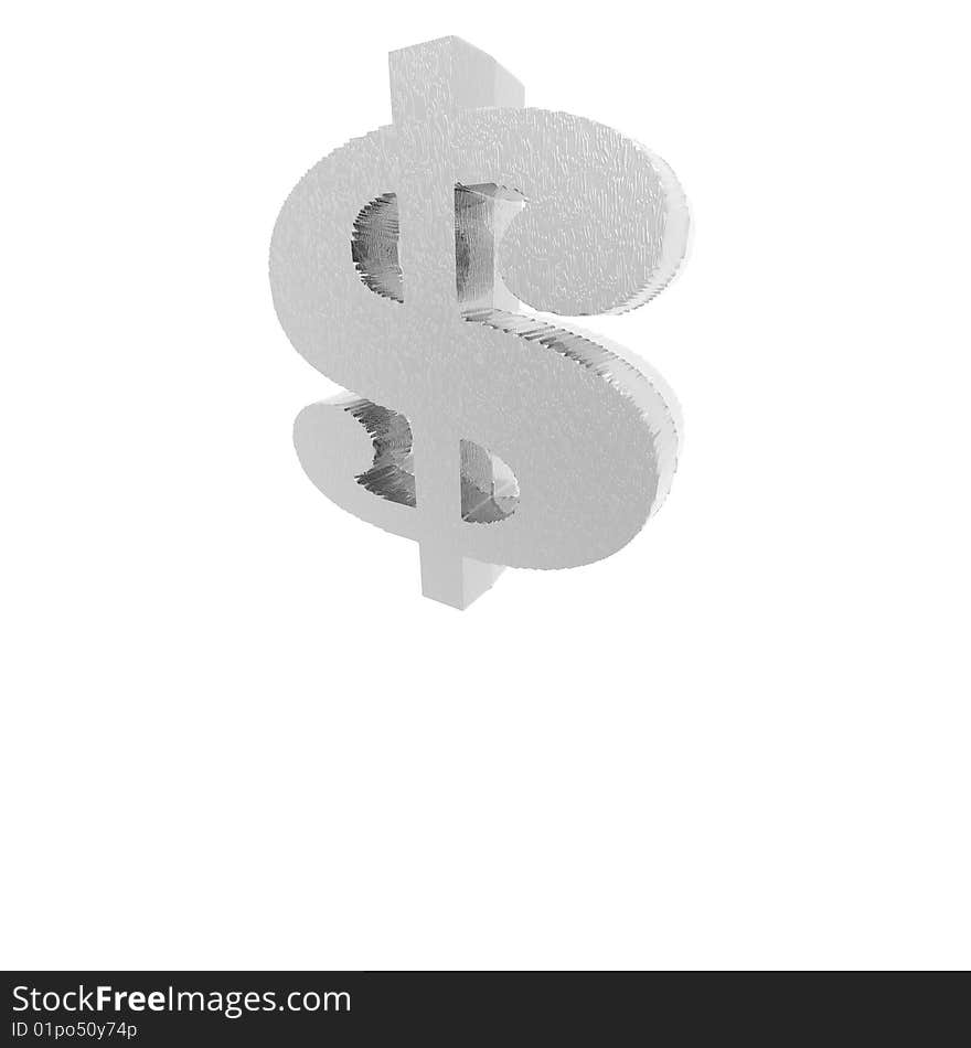 Currency Sign Isolated On A White