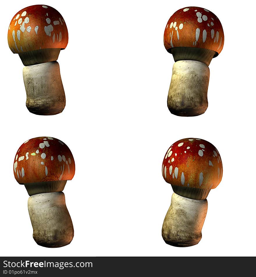 Mushrooms in 3D