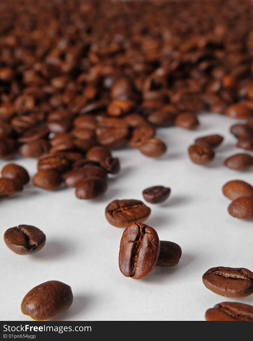 Coffee beans, macro closeup for designers