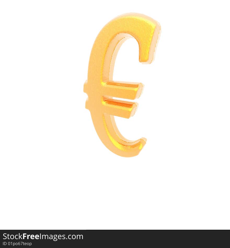 Currency sign isolated on a white background