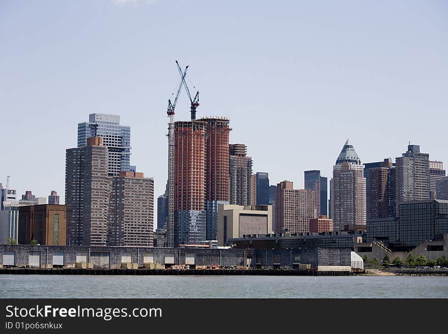 Skyscrapers of manhattan, new york, usa