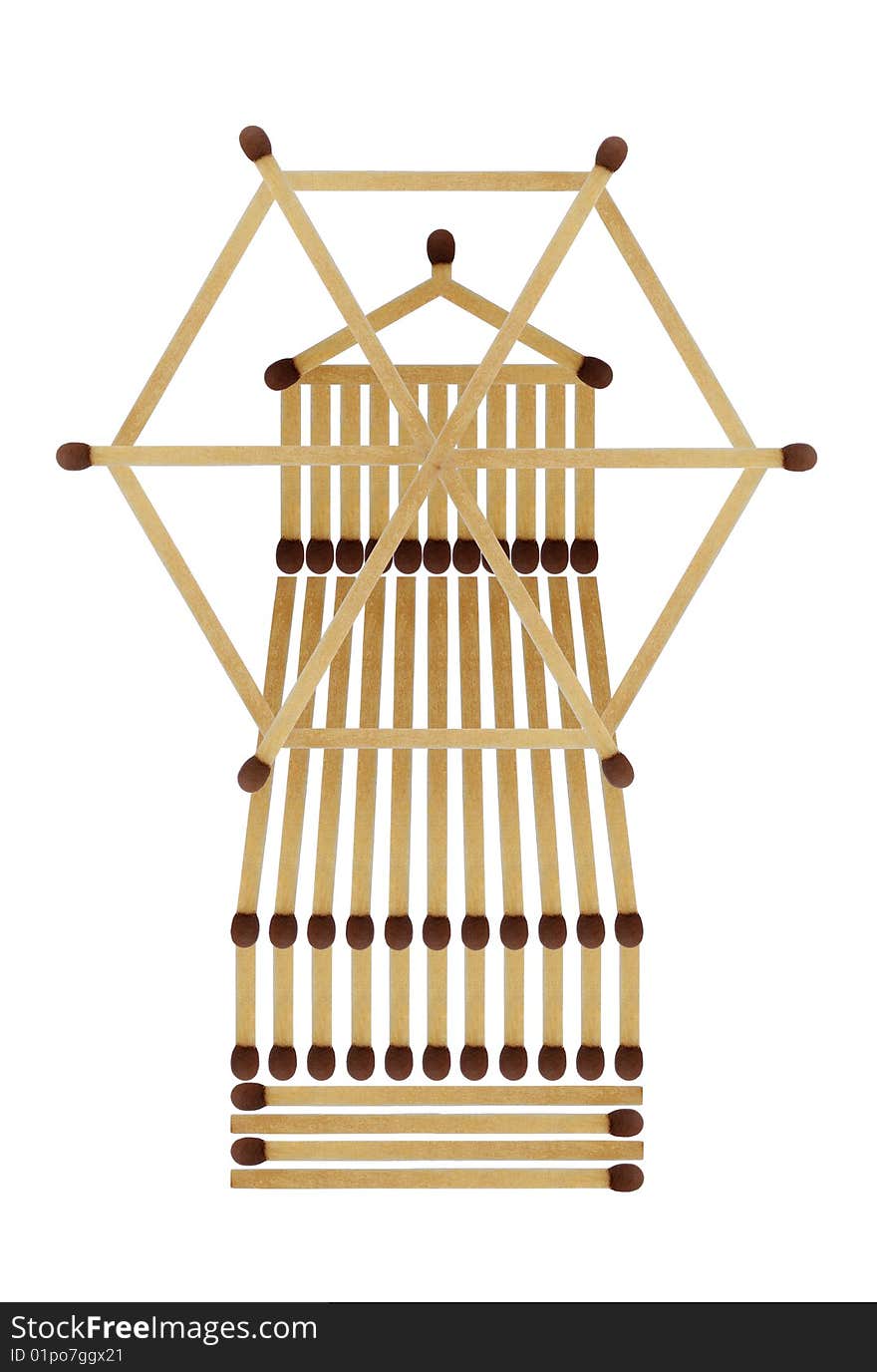 Mill from matches