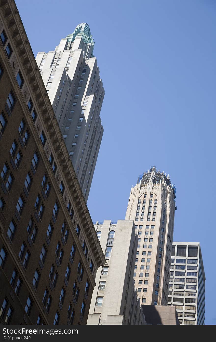 Skyscrapers of manhattan