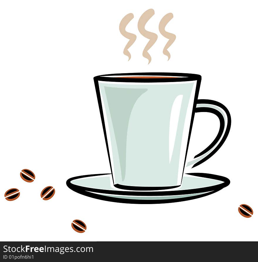 Cup Of Coffee (Vector)