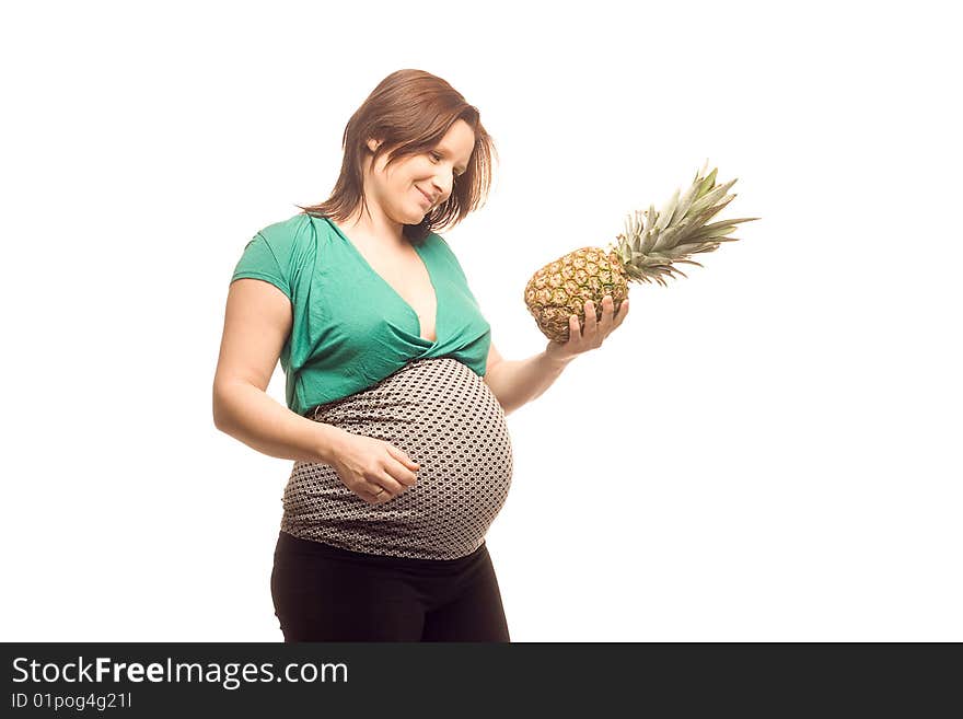 Pregnant woman representing a healthy lifestyle. Pregnant woman representing a healthy lifestyle