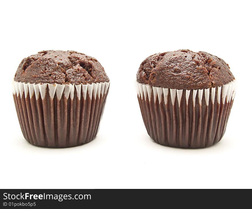 Muffins,	
Chocolate Cake
photography studio with white background