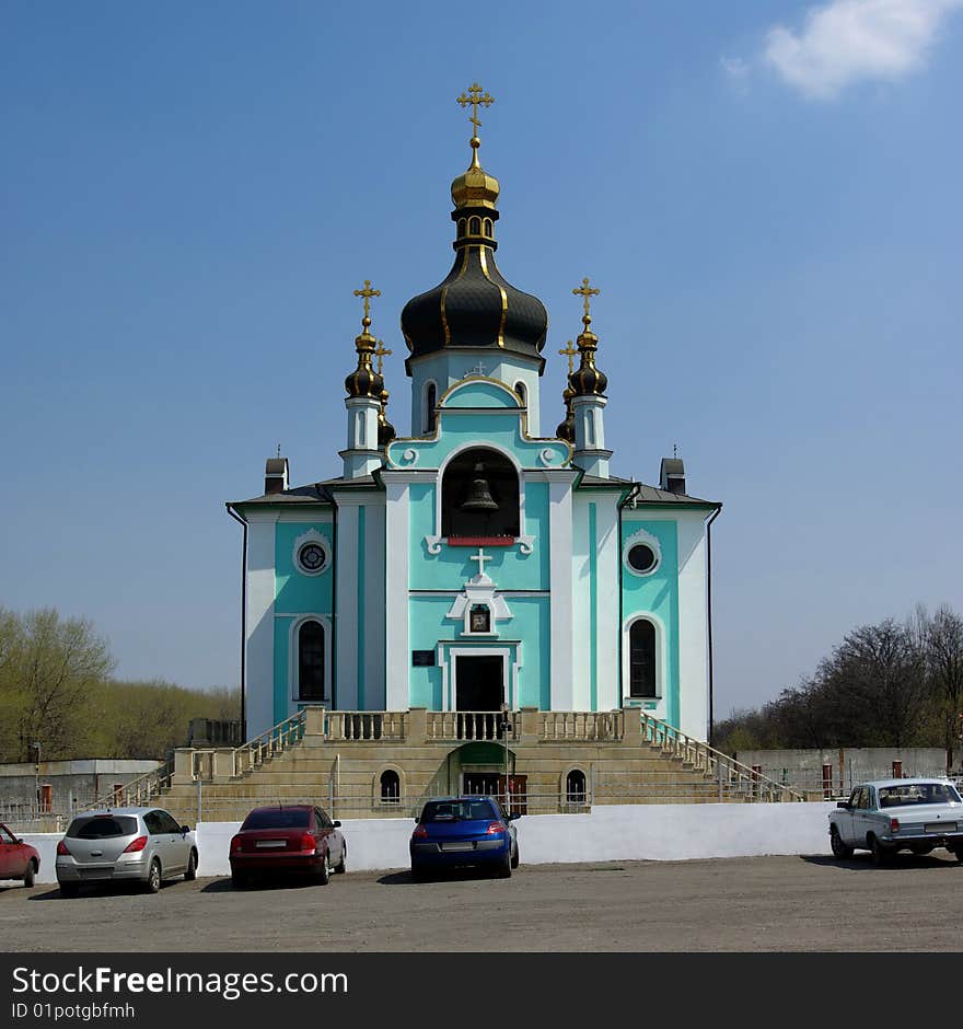 The church in the name of St. George. Provincial temple of the Russian Orthodox Church.