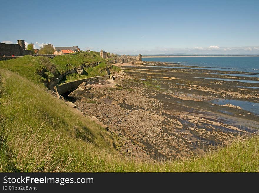 Rocky Coast And Castle