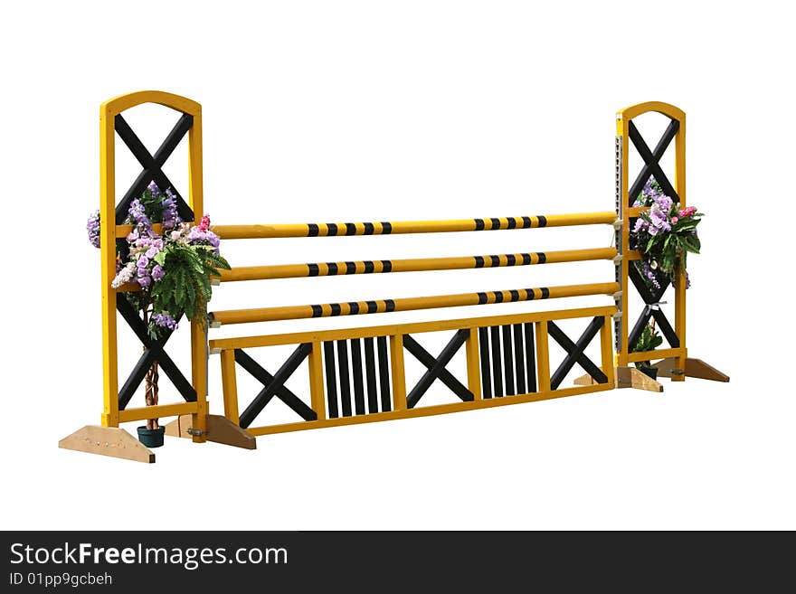 A Horse Show Jumping Obstacle Fence. A Horse Show Jumping Obstacle Fence.