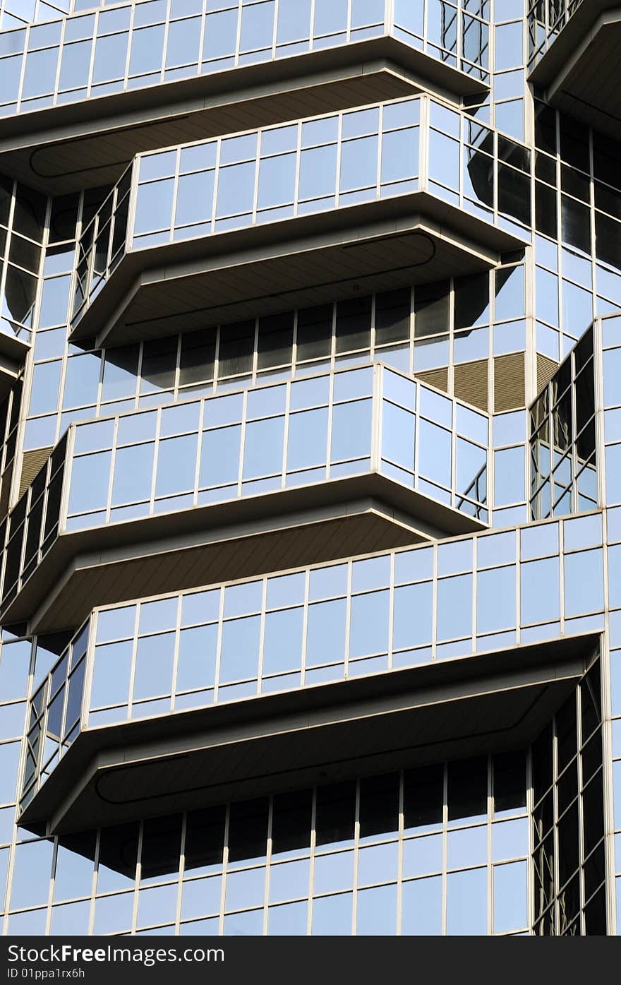 A modern office building in Hong kong. A modern office building in Hong kong