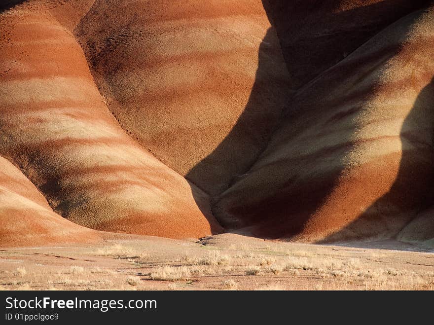 The soft painted hills of Oregon's John Day fossil beds.