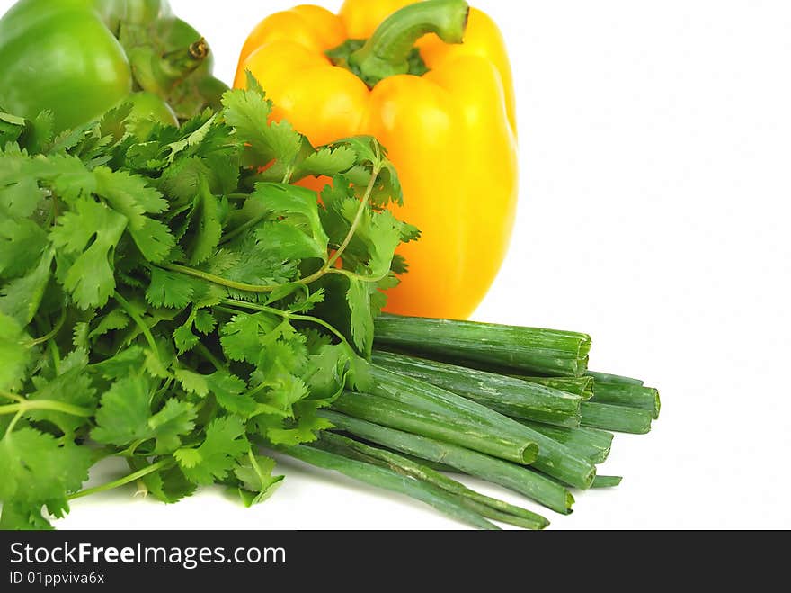 Cilantro, Paprika And Green Onion.