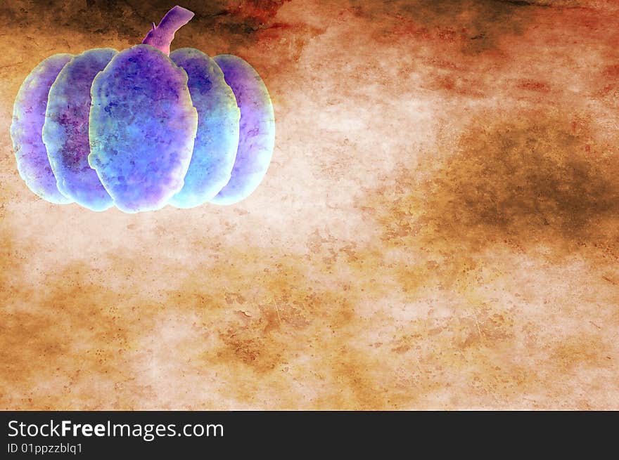 Grunge Pumpkin Background