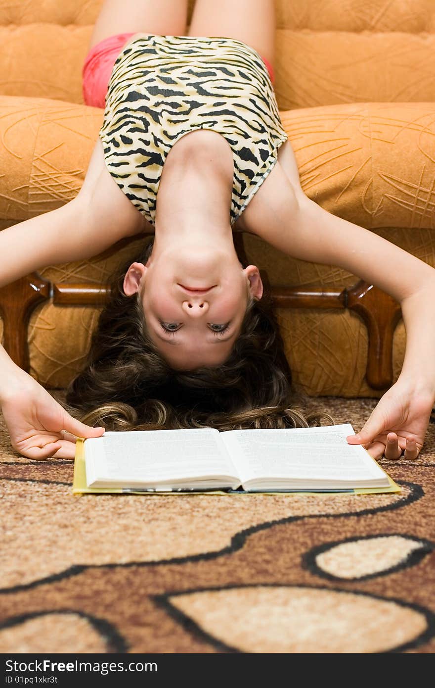 Teen Girl Reading Book