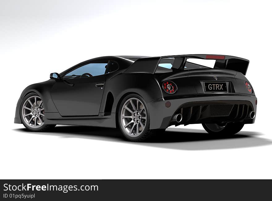 Black sports car 4