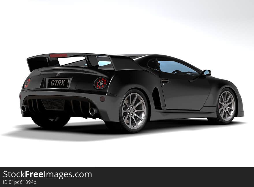 Black sports car 5